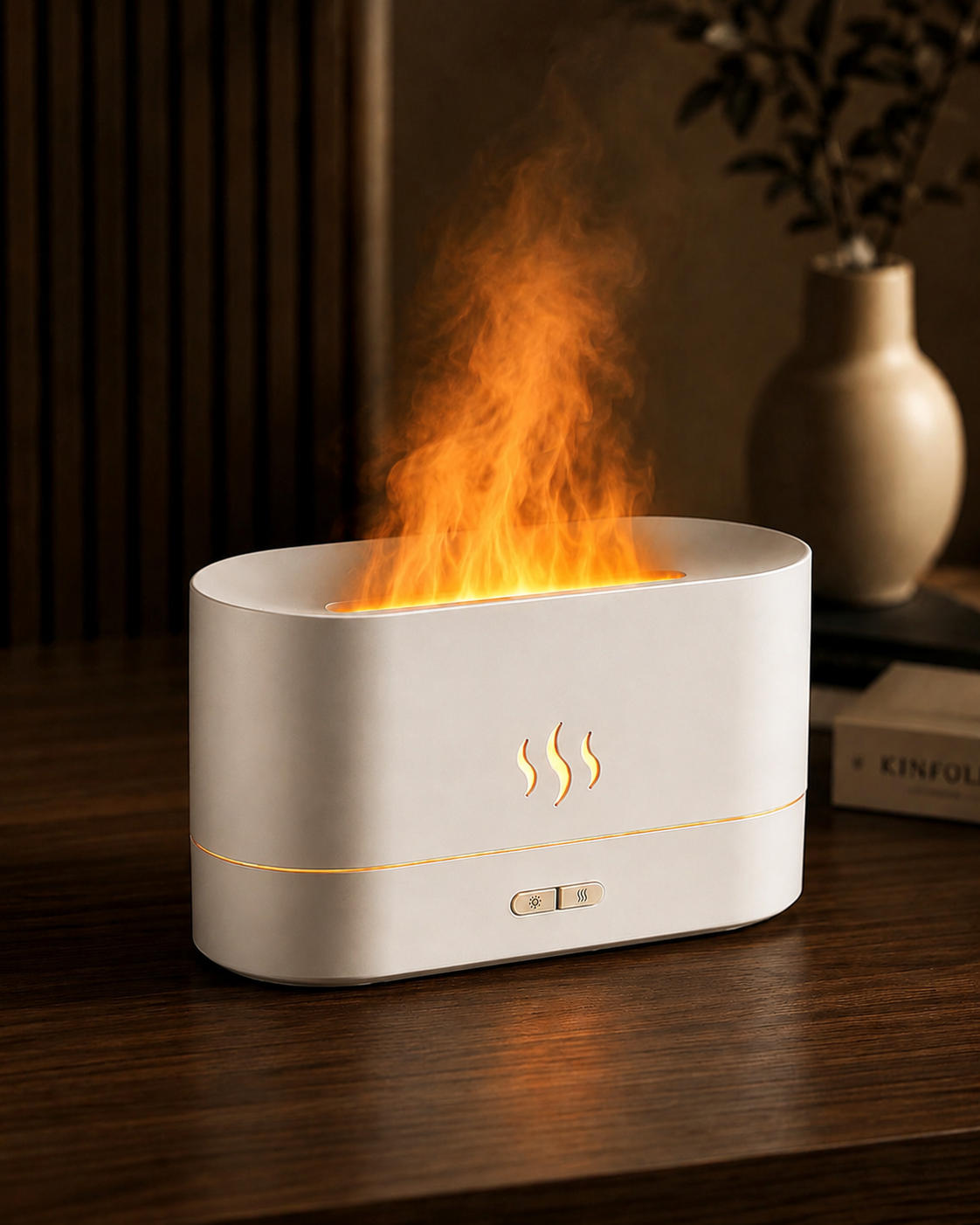 Humidificador Chimenea | Efecto Llama Relajante
